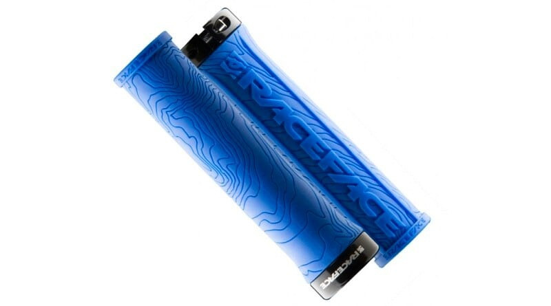 Race Face Half Nelson Single Lock-On blue handlebar grips