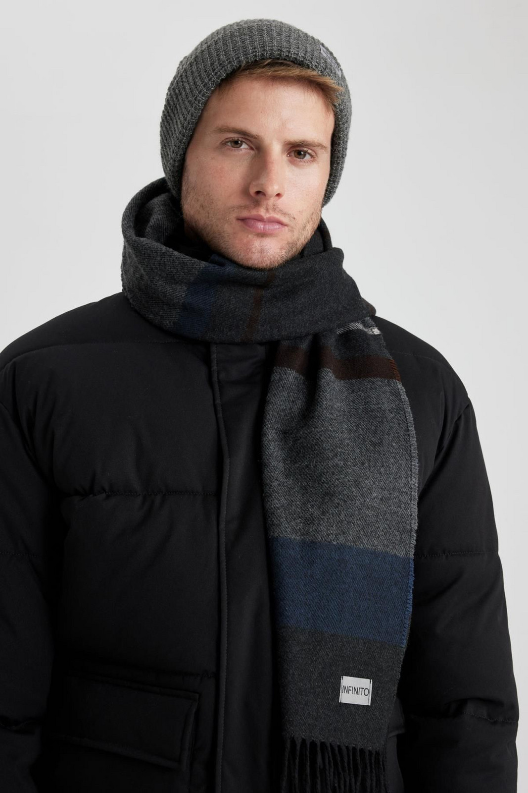 DEFACTO Men's Woven Scarf