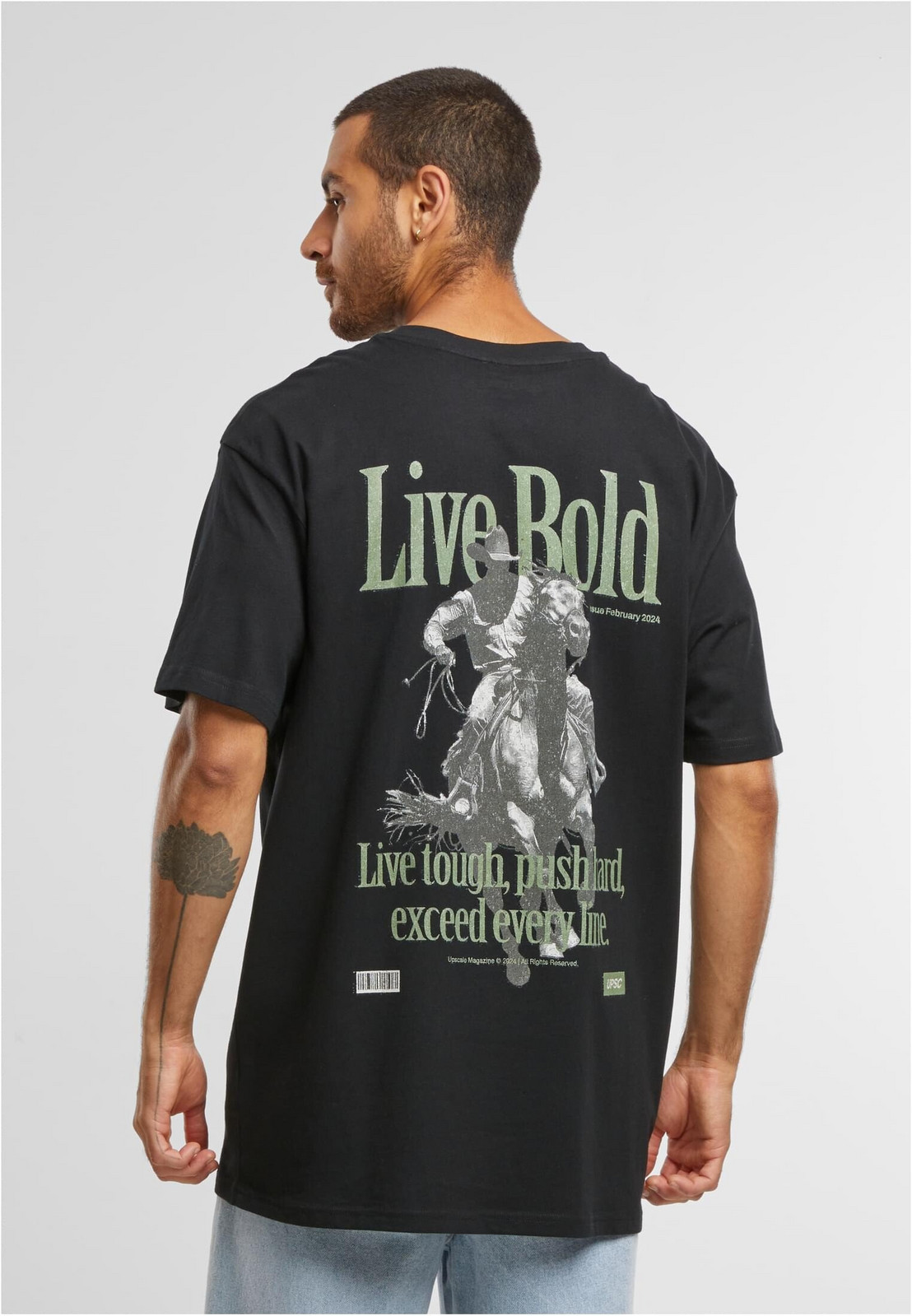 Men's T-shirt Live Bold Oversize black