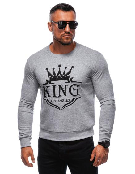 Pánska mikina B1680 sivá