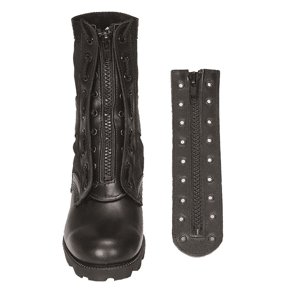 Zips na topánky koženka Mil-Tec 9 dier 1 pár - čierny