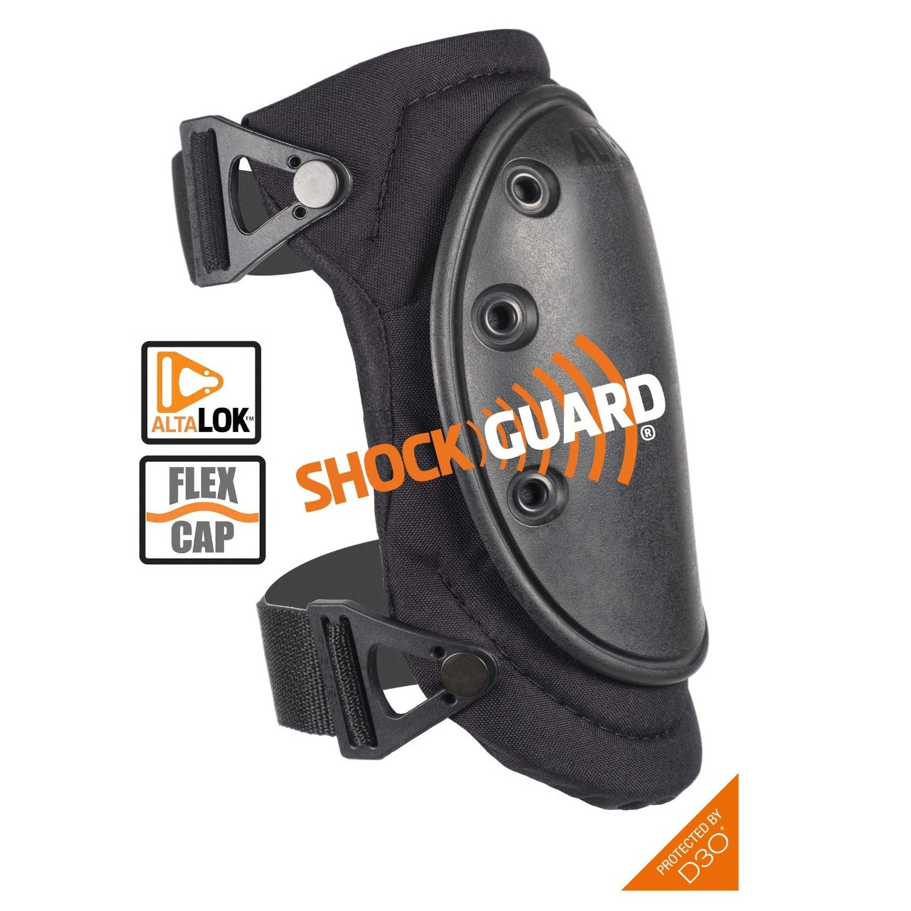 Chrániče kolien Alta Industries AltaFLEX Shockguard LOK - čierne