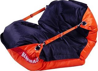 BeanBag Sedacie vrece 189 × 140 duo orange – black