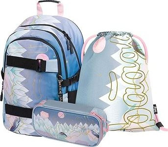 Školský batoh v súprave Baagl skate Moon – 3 diely