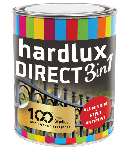 HARDLUX DIRECT 3v1 - Antikorózna farba na kov (zákazkové miešanie) RAL 1000 - zelenobéžová,2,5 L
