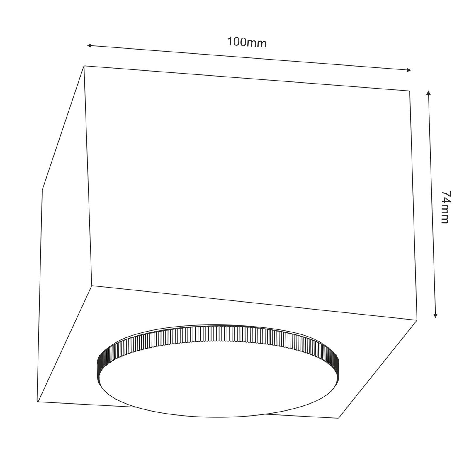 Envostar Ernest downlight GX53 z dreva, hranaté