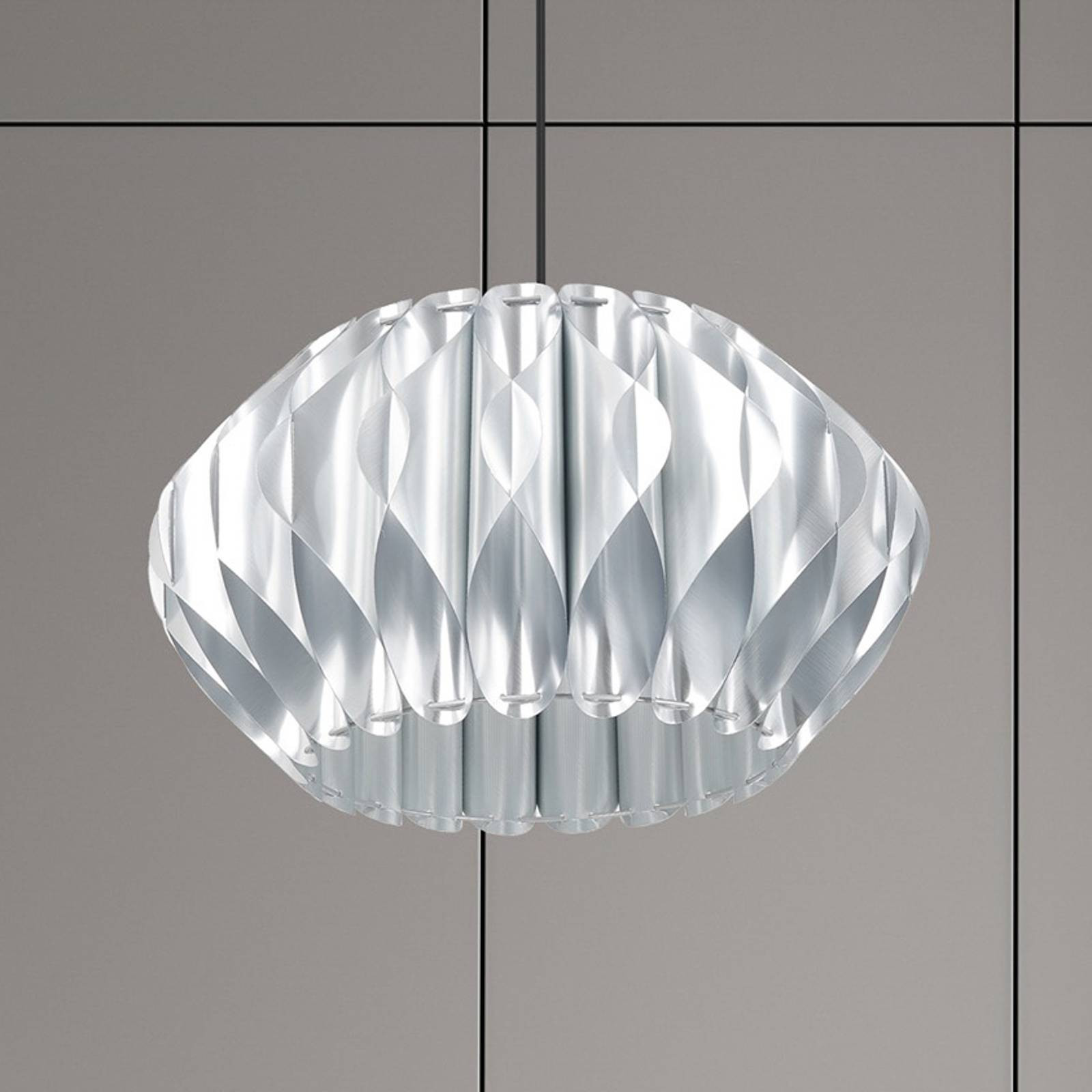 Závesné svietidlo Serenity plast, strieborná