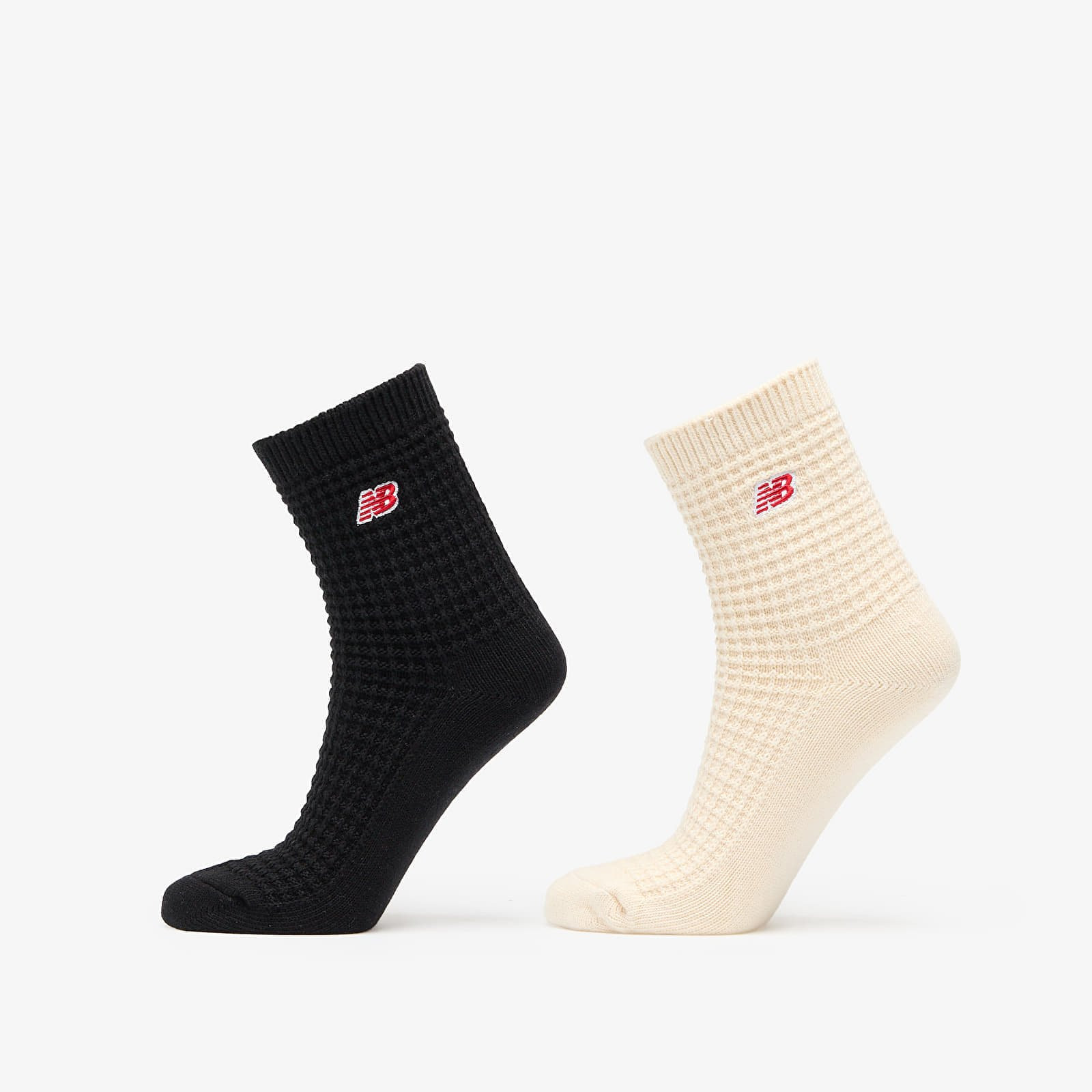 New Balance Waffle Knit Ankle Socks 2-Pack Multicolor S