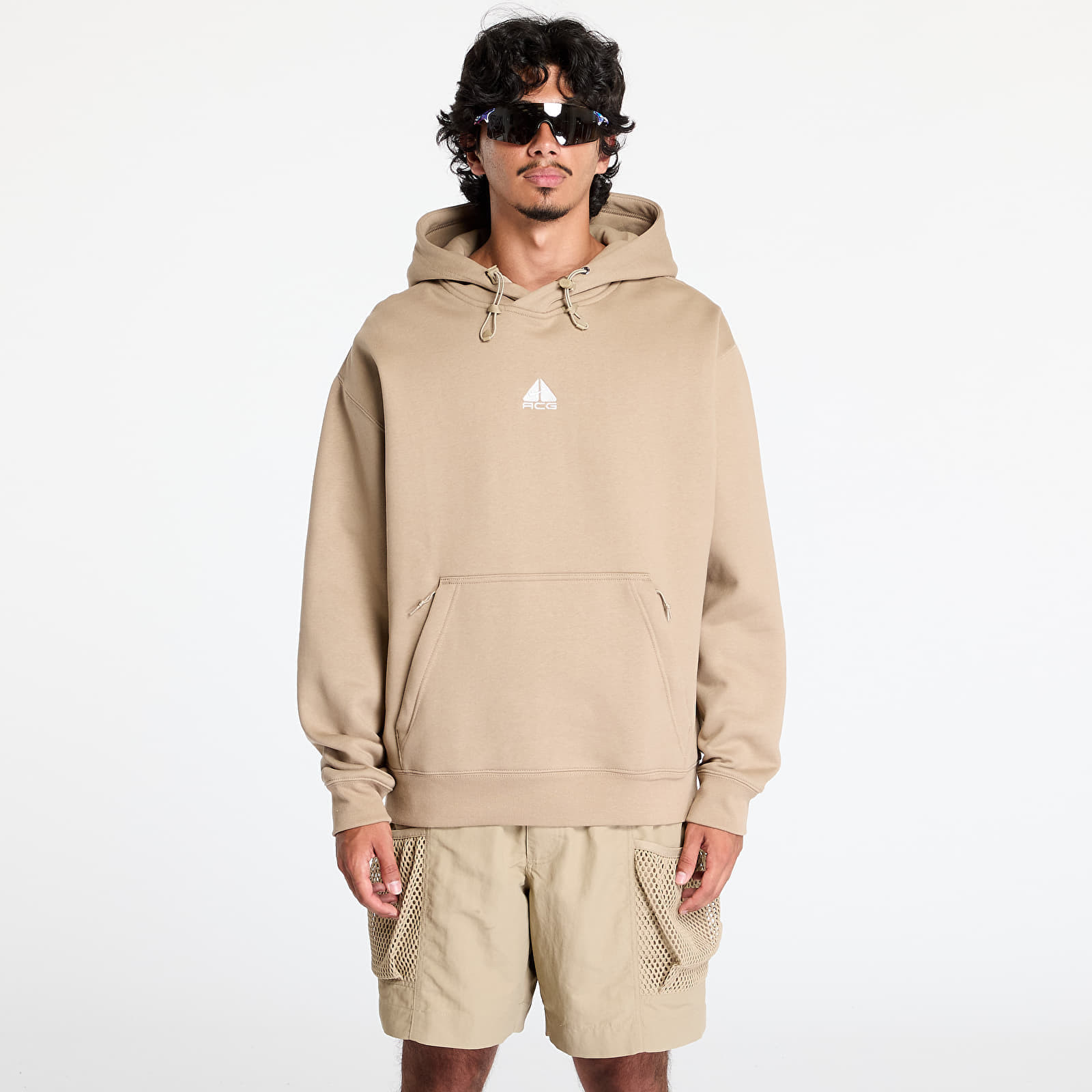 Mikina Nike ACG Therma-FIT Fleece Pullover Hoodie Khaki/ Khaki XXS