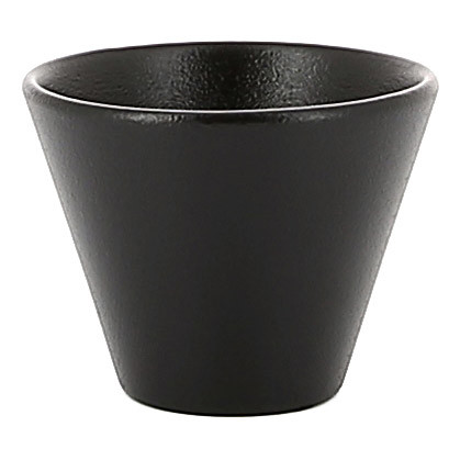 Jedálenská miska EQUINOXE 6 cm, matná čierna, porcelán, Revol