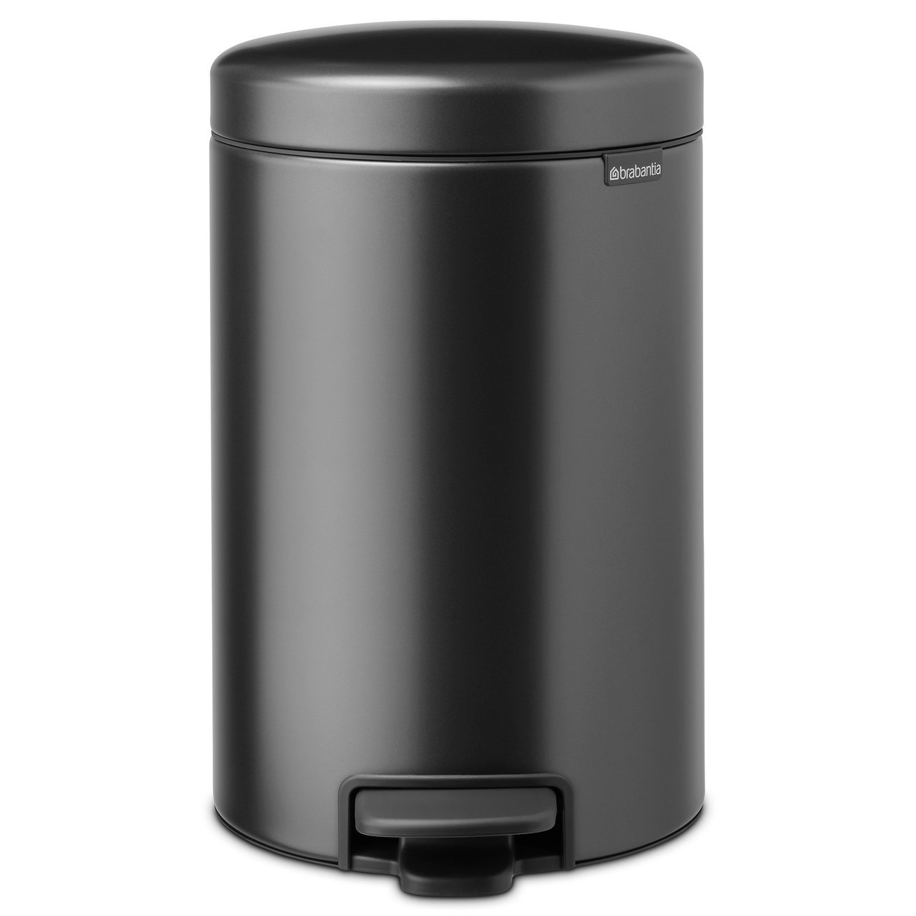 Pedálový odpadkový kôš NEWICON 12 l, sebavedomá sivá, oceľ, Brabantia