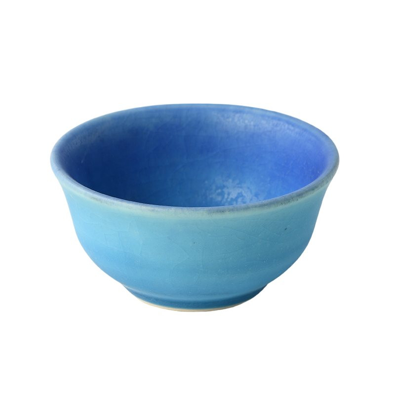 Hrnček na saké TURQUOISE 60 ml, modrá, keramika, MIJ