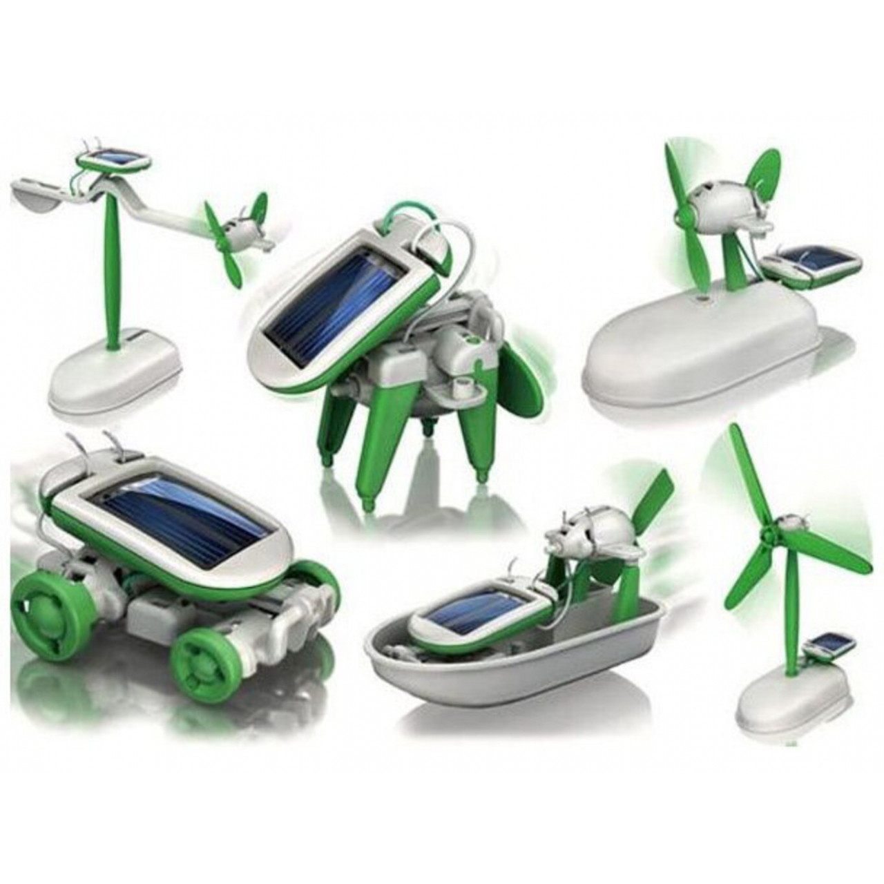 SolarBot 6v1 - biely-zelený