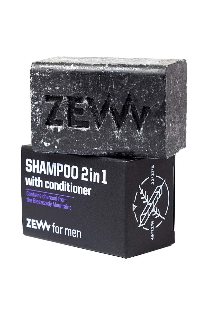 Šampón 2v1 s kondicionérom ZEW for men s dreveným uhlím z pohoria Bieszczady 85 ml