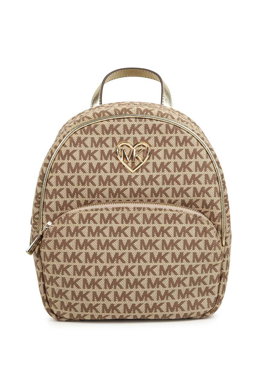 Detský ruksak Michael Kors béžová farba, malý, vzorovaný, R30237