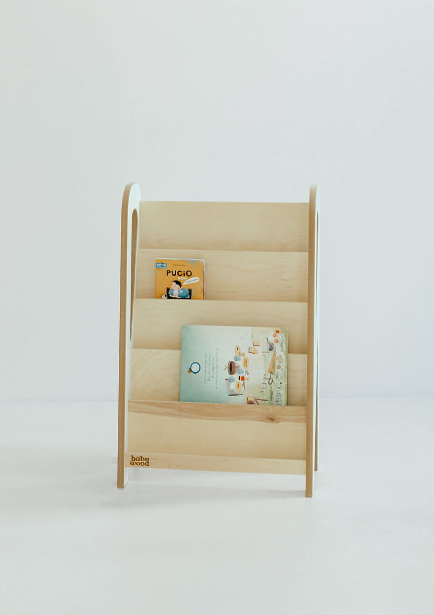 Detská knižnica SLIM S - biela