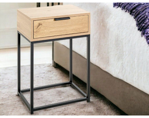 Odkladací/nočný stolík so zásuvkou Malmö, dub%