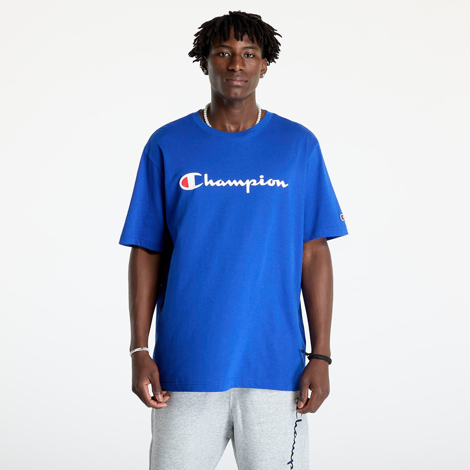 Tričko Champion SS Tee Blue M