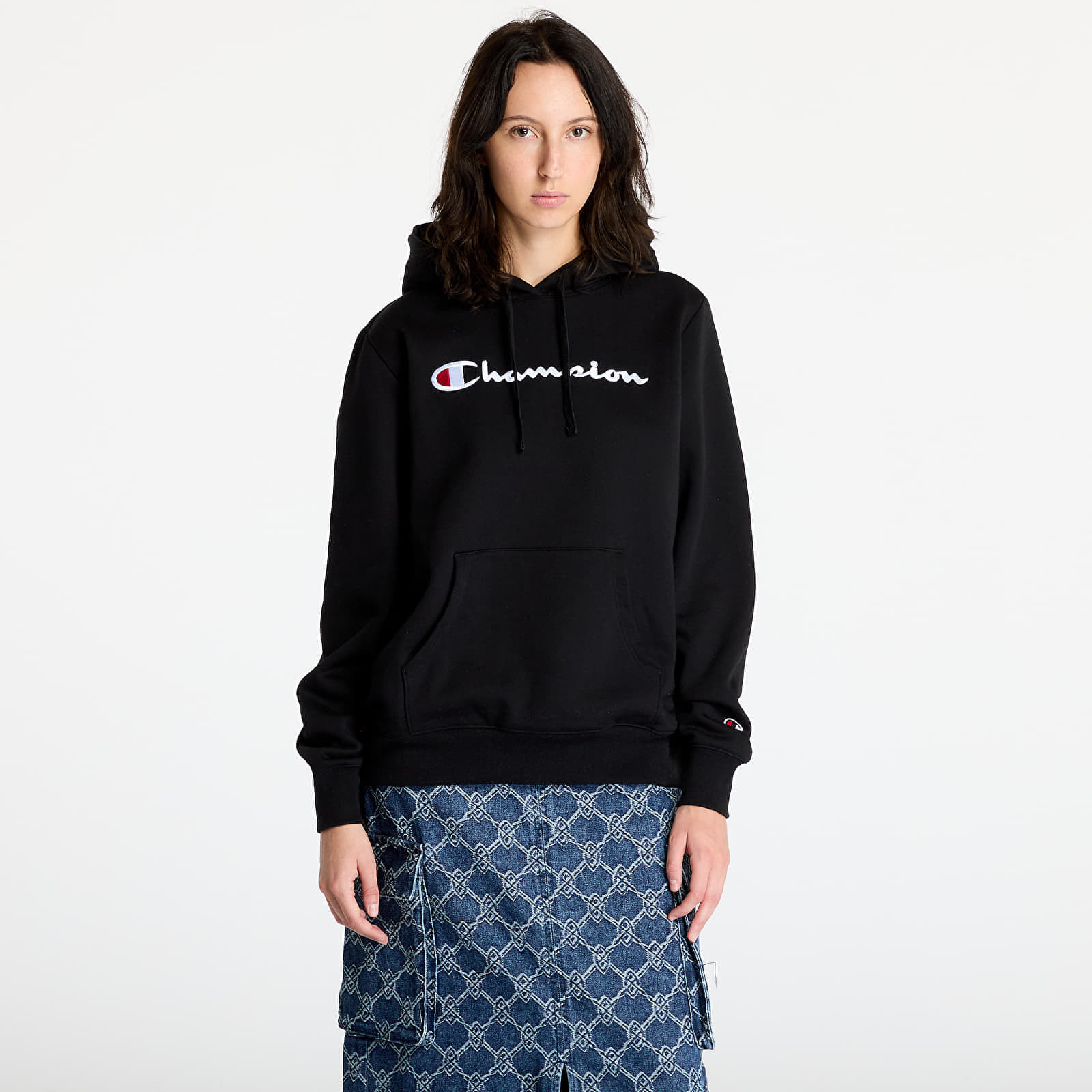 Mikina Champion Hooded Sweatshirt Black XS