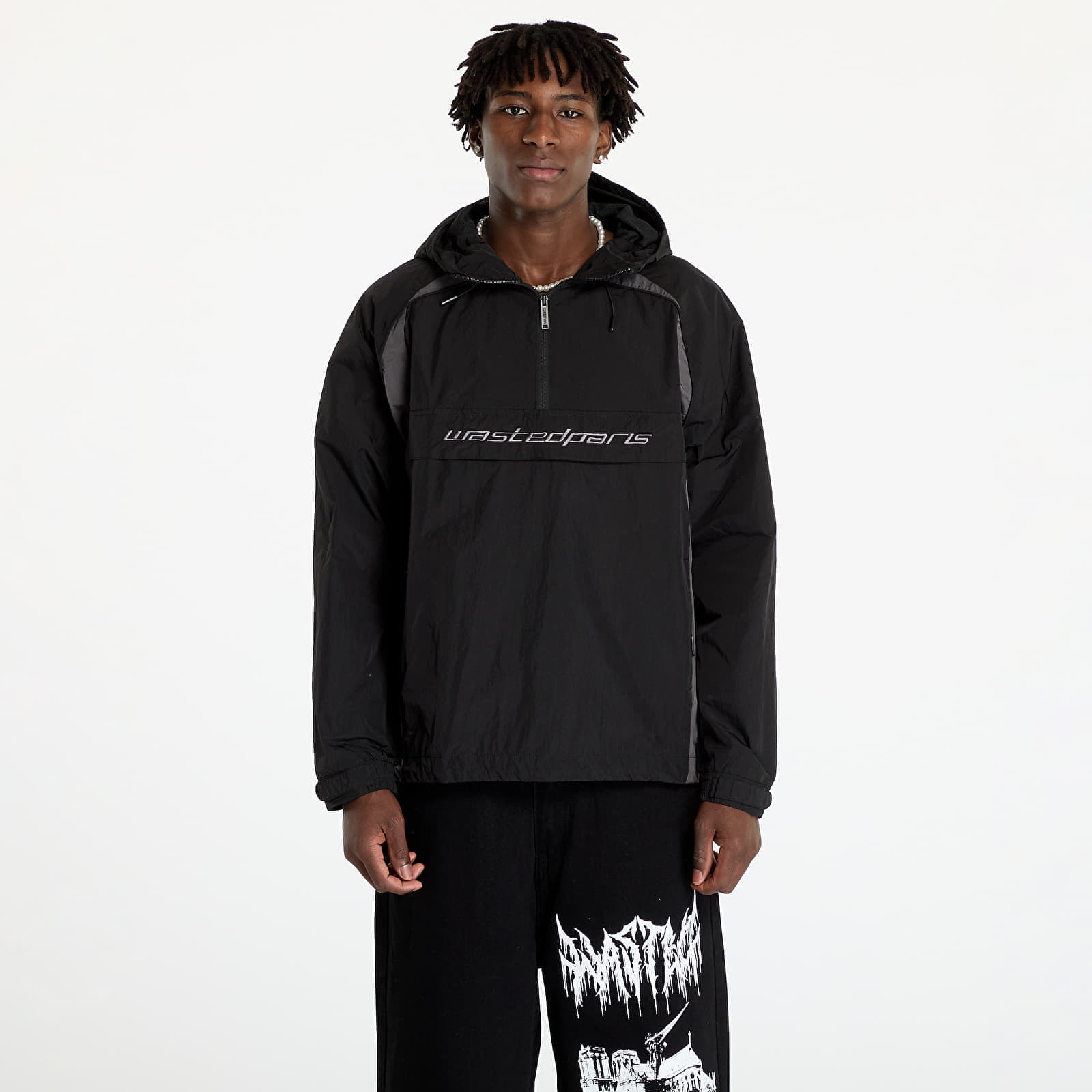 Bunda Wasted Paris Arena Windbreaker Black/ Charcoal L