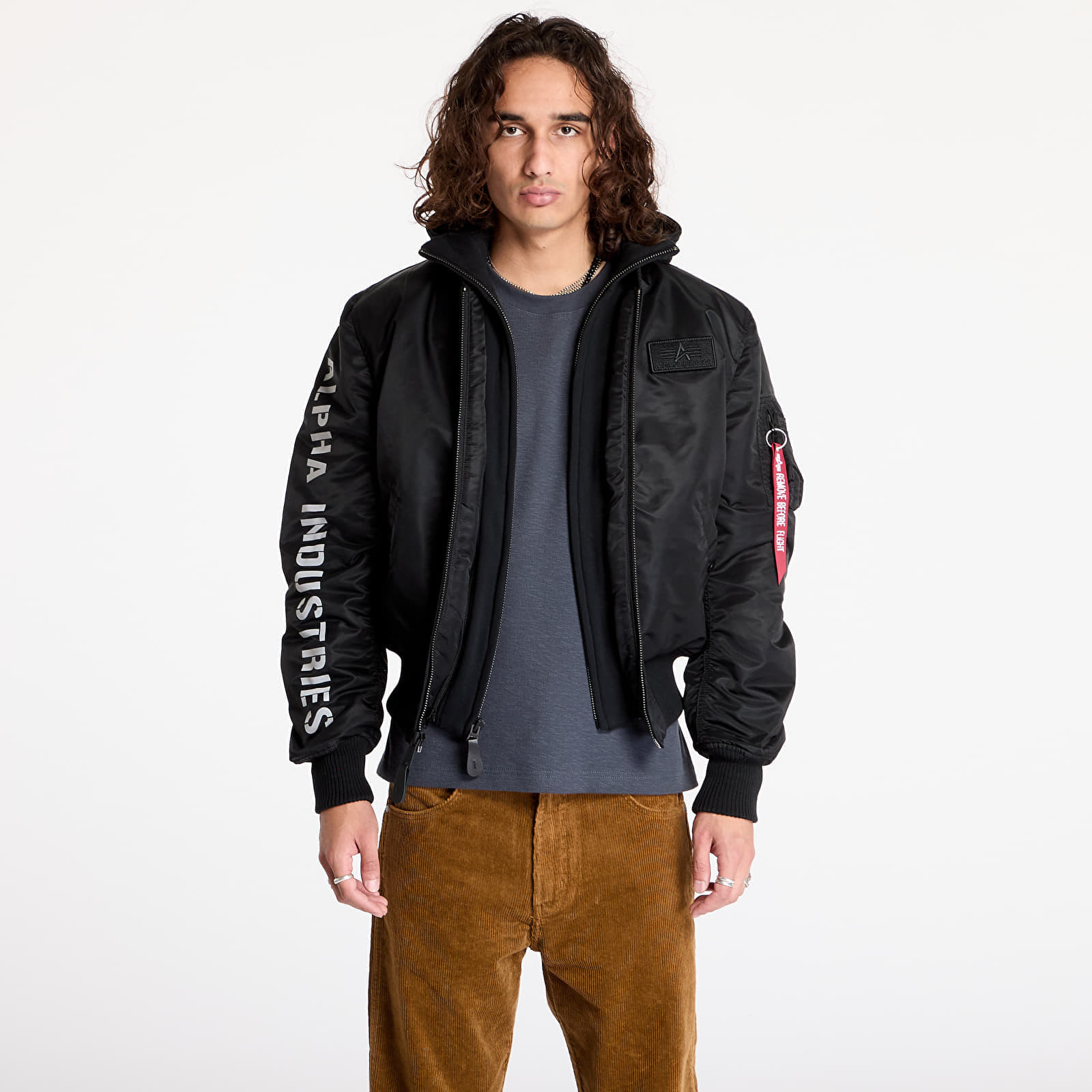Bunda Alpha Industries MA-1 D-Tec SE Black/ Reflective XL