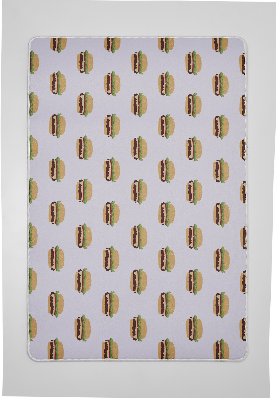 Burger Allover Desk Pad White/Multicolor