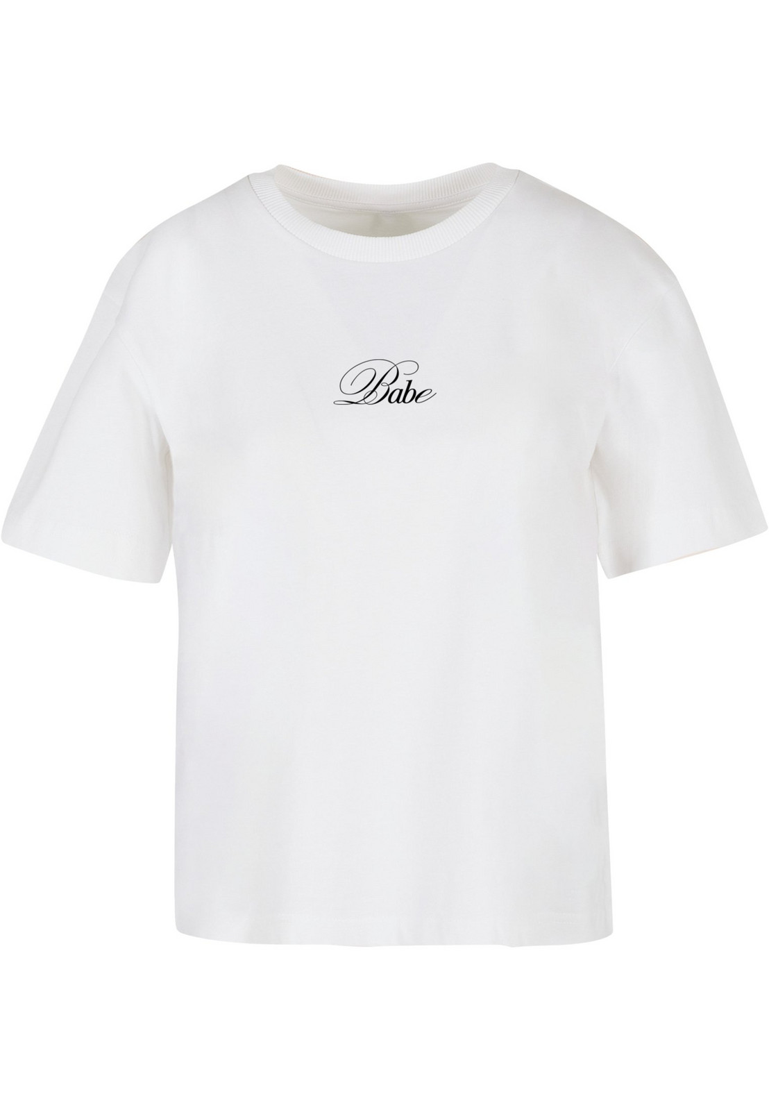 Women's T-shirt Babe Wording white
