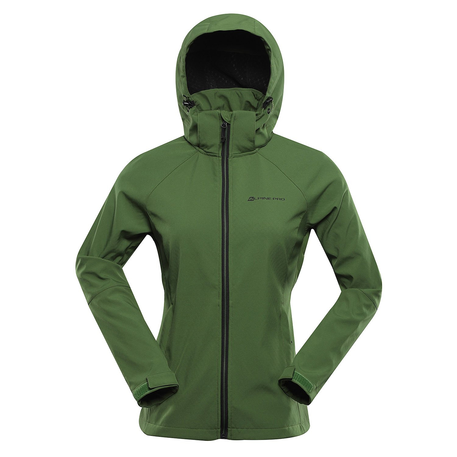 Women's softshell jacket with membrane ALPINE PRO HOORA treetop