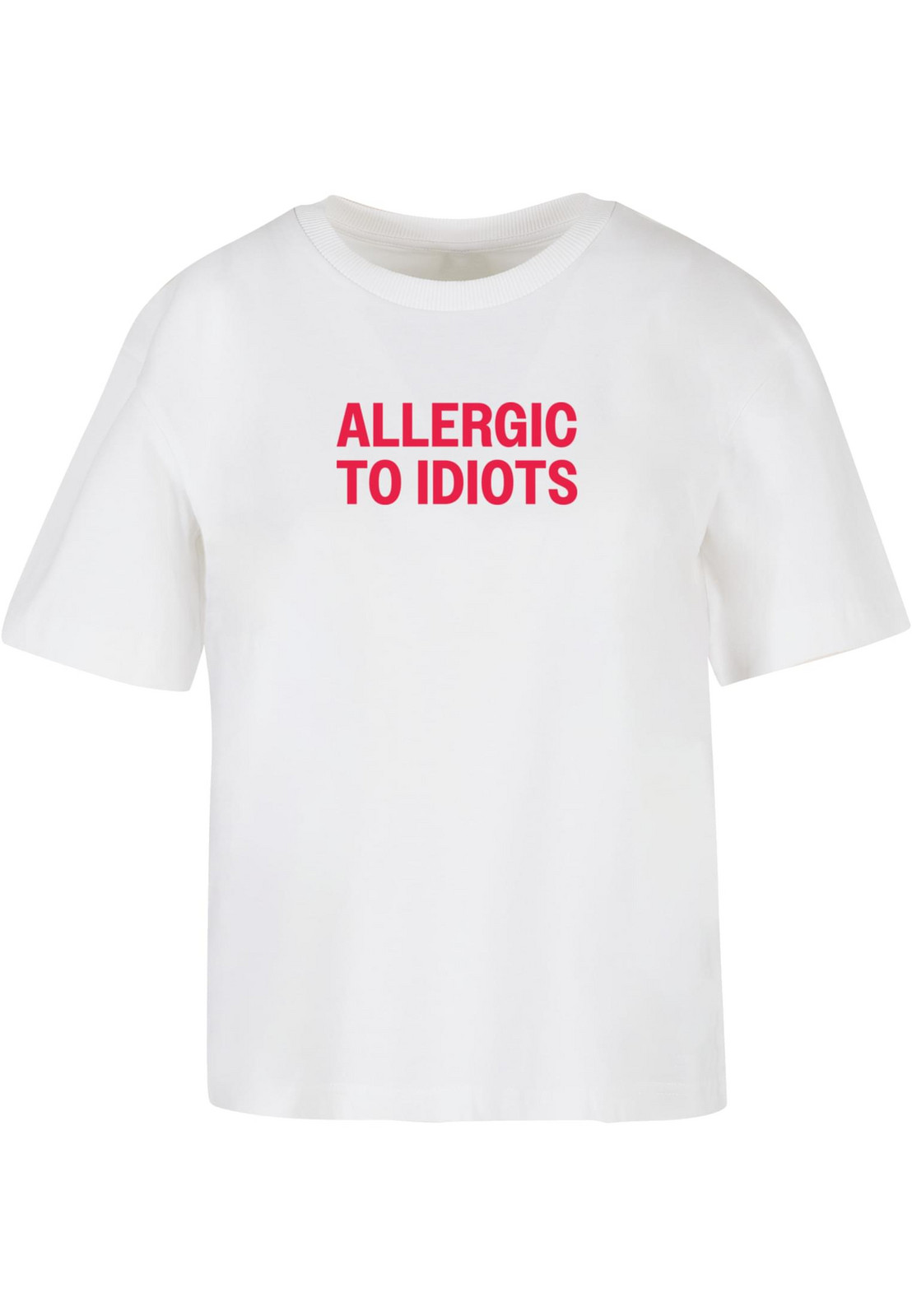 Women's T-shirt Allergic To Idiots white