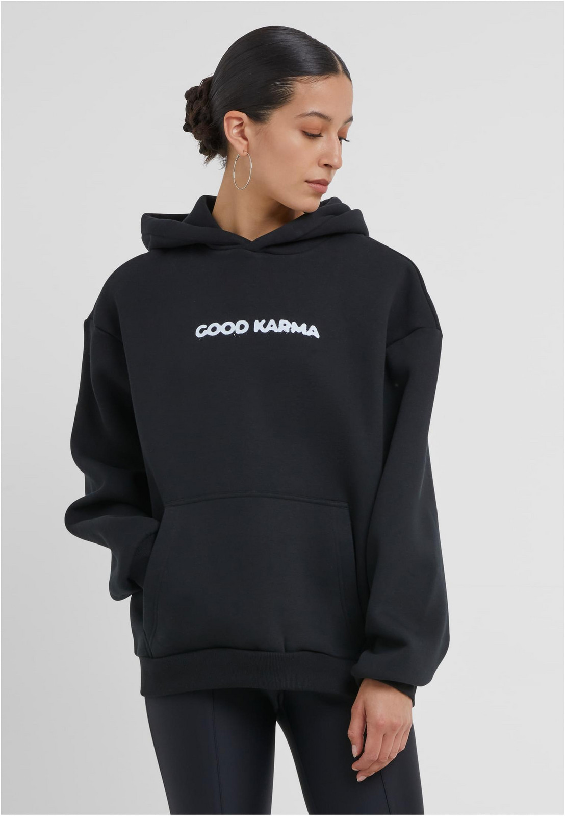Women's hoodie Karma Butterfly black