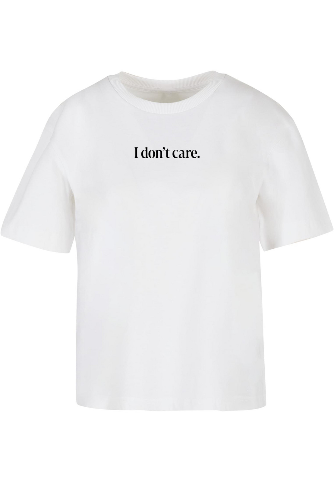 Women's T-shirt I Don't Care white