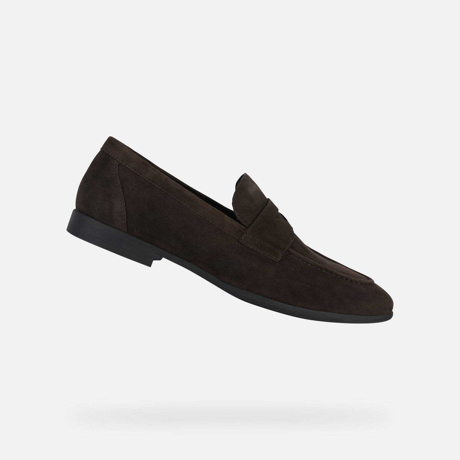 GEOX Dark brown men's moccasins Sapienza - Men's