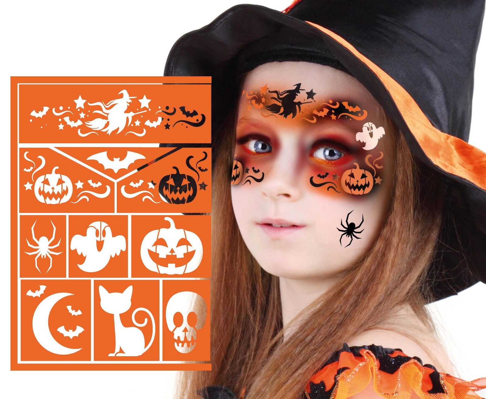 Guirca Šablóna na make-up - Čarodejnica