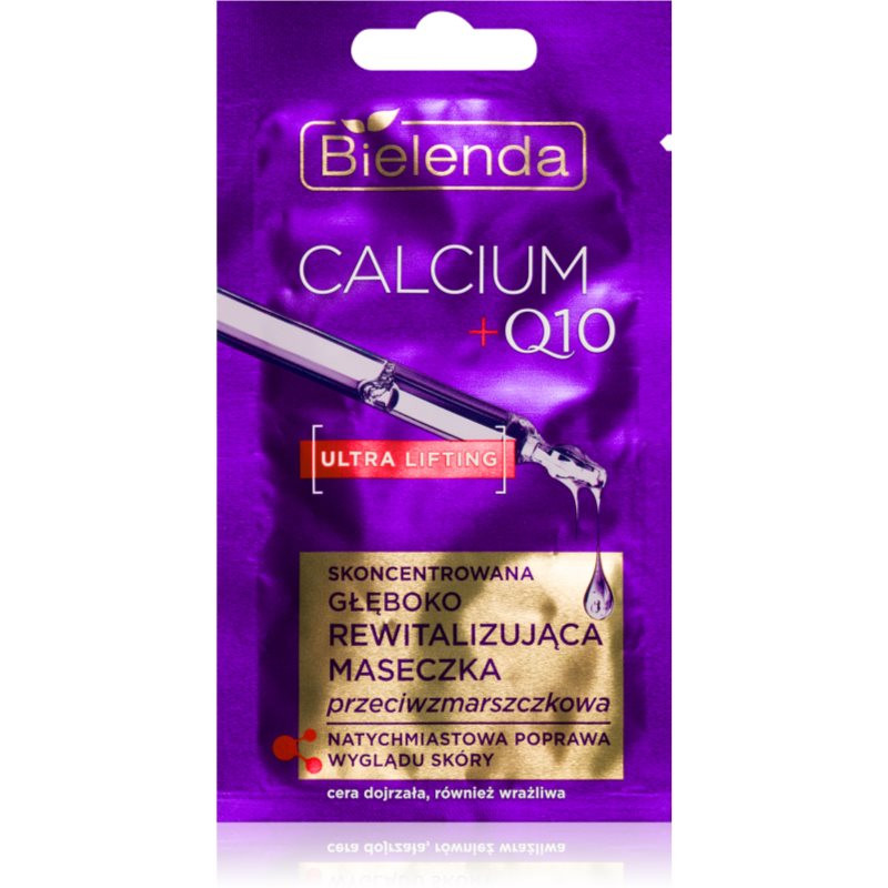 Bielenda Calcium + Q10 protivrásková maska na tvár 8 g