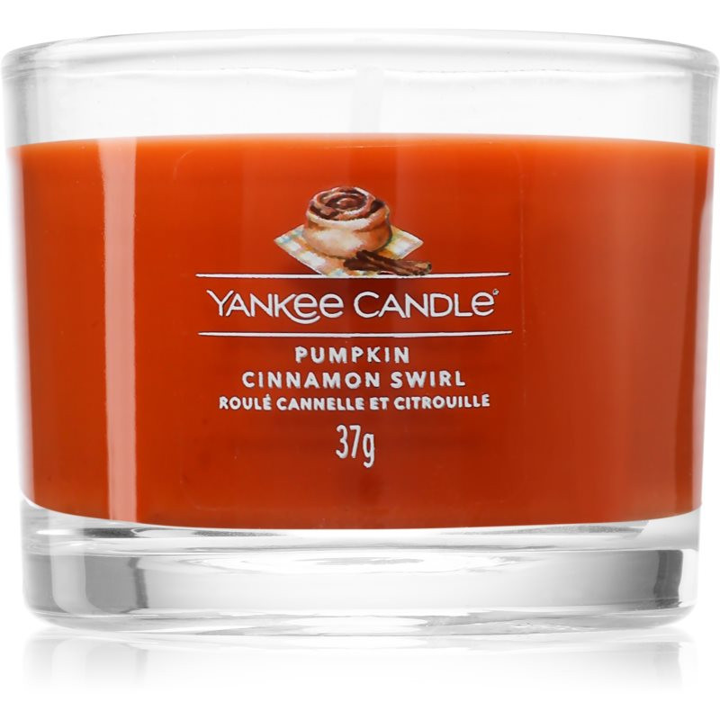 Yankee Candle Pumpkin Cinnamon Swirl votívna sviečka 37 g