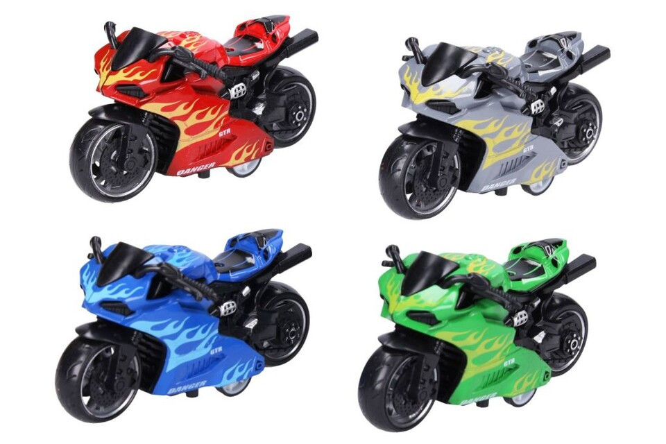 Motorka 9cm na spätné natiahnutie - modrá
