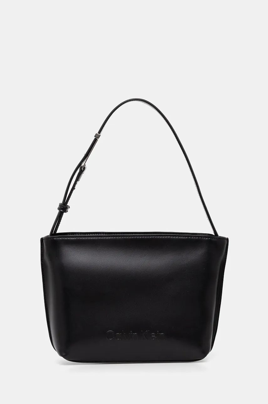 Kabelka Calvin Klein čierna farba, K60K612551