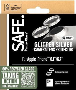 PanzerGlass SAFE Camera Apple iPhone 16/16 Plus trblietavo strieborné