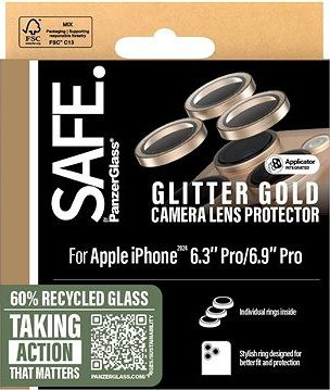 PanzerGlass SAFE Camera Apple iPhone 16 Pro/16 Pro Max trblietavo zlaté