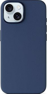 Epico Mag+ kožený kryt iPhone 16 – modrý