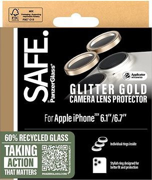 PanzerGlass SAFE Camera Apple iPhone 16/16 Plus trblietavo zlaté