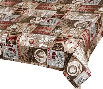 BELLATEX Obrus EMA 560 120 × 140 cm, zrnková káva
