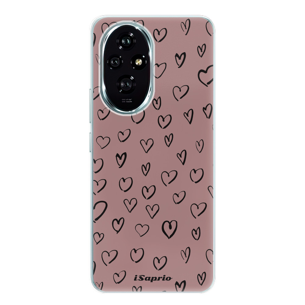 Odolné silikónové puzdro iSaprio - Heart Dark - Honor 200