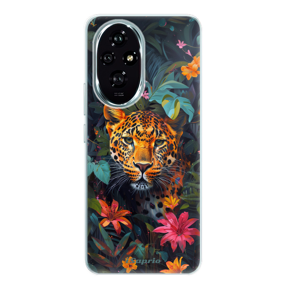 Odolné silikónové puzdro iSaprio - Flower Jaguar - Honor 200