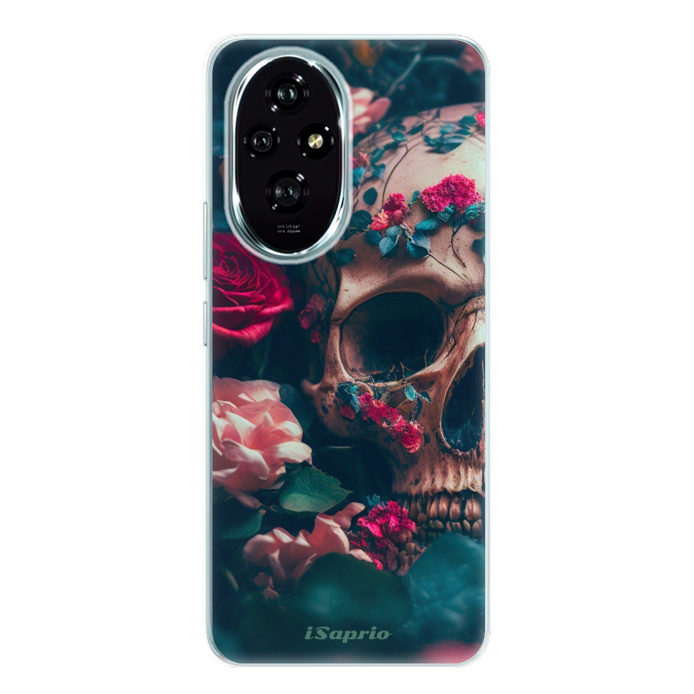 Odolné silikónové puzdro iSaprio - Skull in Roses - Honor 200