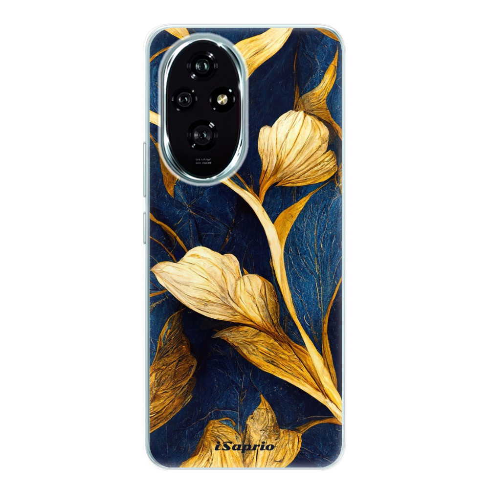 Odolné silikónové puzdro iSaprio - Gold Leaves - Honor 200