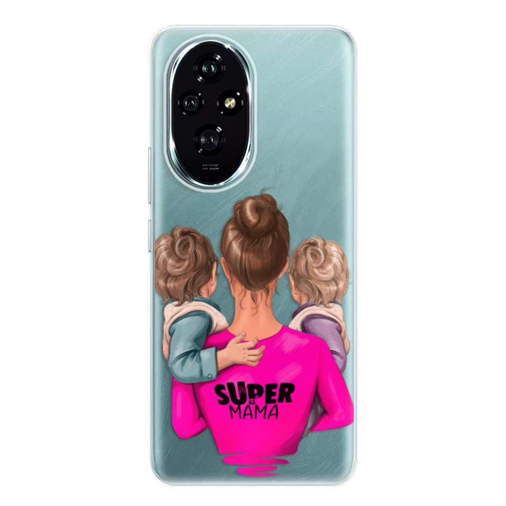 Odolné silikónové puzdro iSaprio - Super Mama - Two Boys - Honor 200