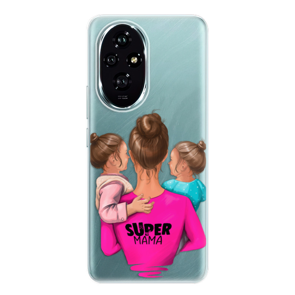 Odolné silikónové puzdro iSaprio - Super Mama - Two Girls - Honor 200