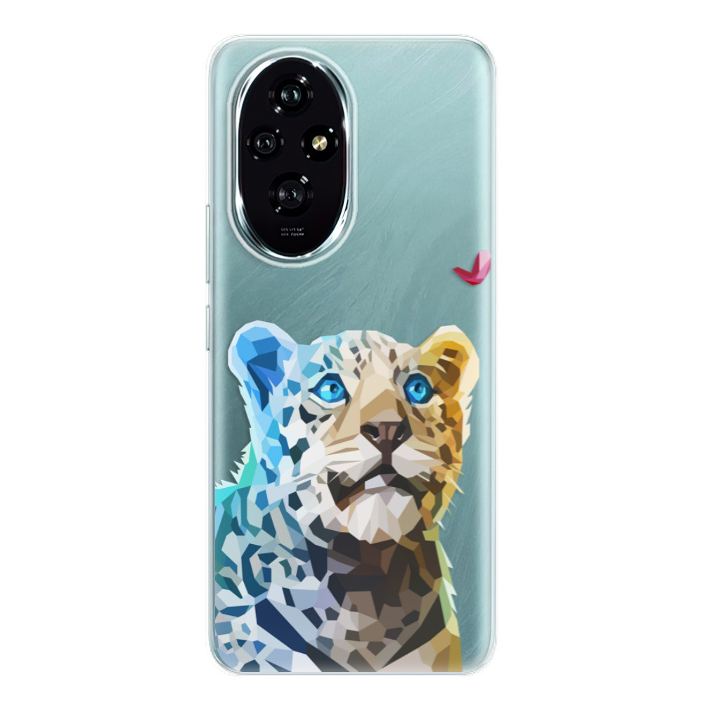 Odolné silikónové puzdro iSaprio - Leopard With Butterfly - Honor 200