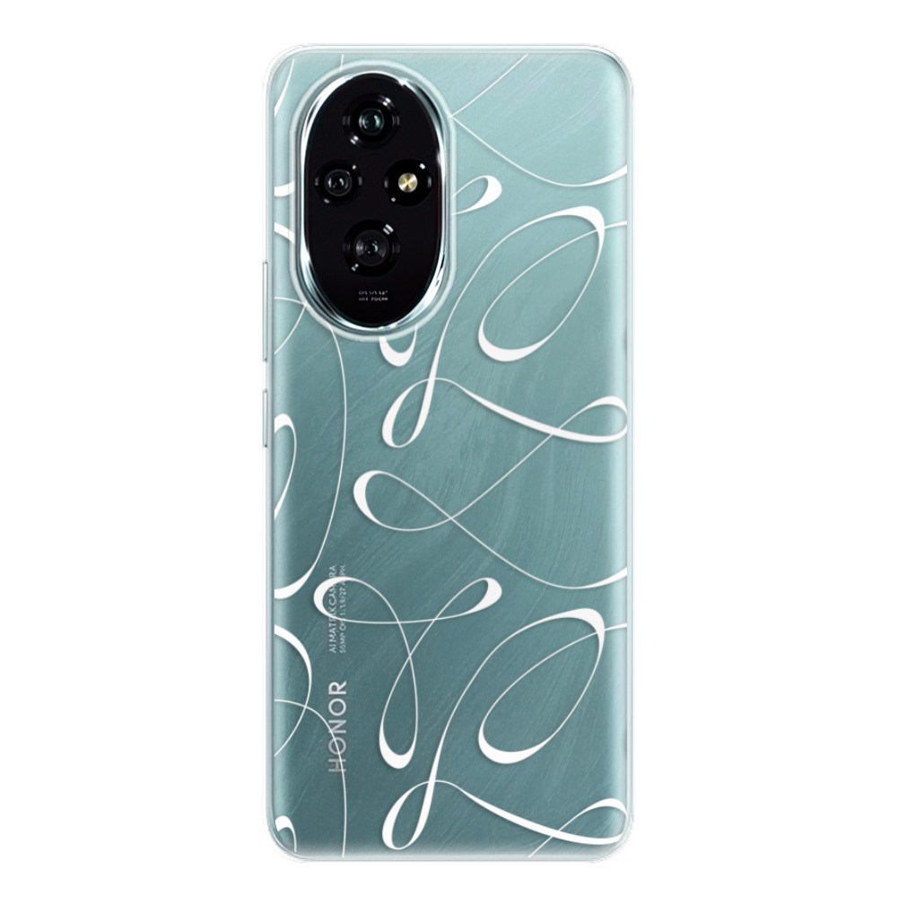 Odolné silikónové puzdro iSaprio - Fancy - white - Honor 200